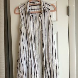 Zara button up, collard shirt dress